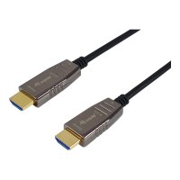 Equip Ultra High Speed - HDMI-Kabel mit Ethernet - HDMI männlich zu HDMI männlich - 30 m - Schwarz - Active Optical Cable (AOC)