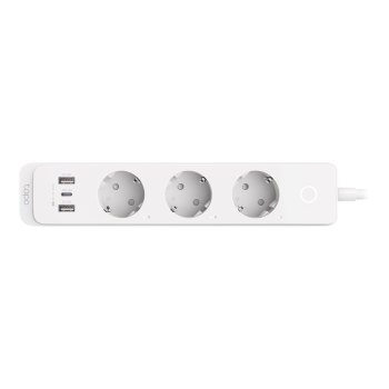 Tapo P300 V1 - Smart Power Strip - AC 220-240 V - 2300 Watt - Wi-Fi, Wi-Fi, Bluetooth 4.2 - Input, Input Power - Output ports: 6 (2 x USB, USB-C, 3 x power)