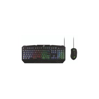 MEDIARANGE Gaming Series Set Tastatur+ Maus QWERTZ sw - Tastatur - 104 Tasten