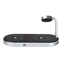 Verbatim Caricabatterie wireless - 3 in 1 + alimentatore CA