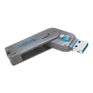 LogiLink USB port blocker - blue