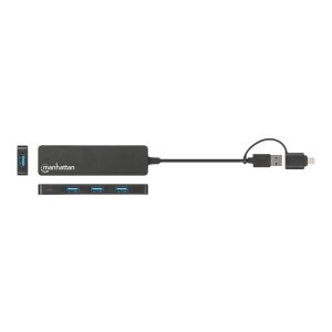 Manhattan Hub - Combo USB-A e USB-C - 4 x USB 3.2 Gen 1