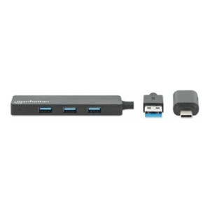 Manhattan Hub - Combo USB-A and USB-C - 4 x USB 3.2 Gen 1