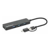 Manhattan Hub - Combo USB-A and USB-C - 4 x USB 3.2 Gen 1