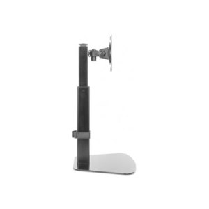 Manhattan TV & Monitor Mount (Gas Spring), Desk, Tilt/Swivel/Rotation/Height, 1 screen, Screen Sizes: 10-27", Black, Stand Assembly, VESA 75x75 to 100x100mm, Max 8kg, Lifetime Warranty - Aufstellung - für LCD-Display - Stahl - Schwarz Halbglanz - Bildschi