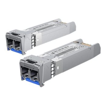 Ubiquiti UACC-OM-SM-10G-D-20 - SFP+-Transceiver-Modul - 10GbE - LC Single-Modus - bis zu 10 km - 1310 nm (Packung mit 20)