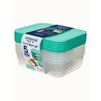 Sistema Plastics Sistema 59175 - Container - Rechteckig - 1,9 l - Türkis - Transparent - Kunststoff - Neuseeland