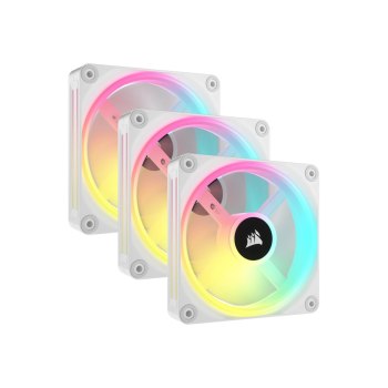 Corsair iCUE LINK QX120 RGB - Ventola per case - con sensore di temperatura - 120 mm - bianco (confezione da 3)