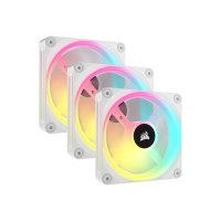 Corsair iCUE LINK QX120 RGB - Gehäuselüfter - mit Temperatursensor - 120 mm - weiß (Packung mit 3)