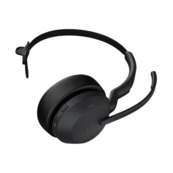 Jabra Evolve2 55 UC Mono - Headset - On-Ear - Bluetooth - kabellos - aktive Rauschunterdrückung - USB-A - Schwarz - mit Ladestation - Cisco Webex Certified, Alcatel-Lucent-zertifiziert, Avaya Certified, MFi Certified, Google Meet Certified, Amazon Chime C