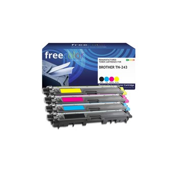 freecolor Toner Brother TN-243 B/C/M/Y remanufactured - Recycled - Compatible