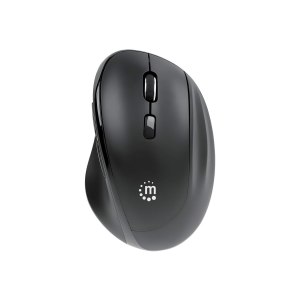 Manhattan Ergonomic Wireless Mouse, Right Handed, Adjustable 800/1200/1600dpi, 2.4Ghz (up to 10m)