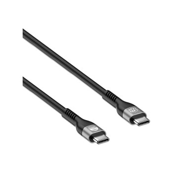 Manhattan USB-C to USB-C Cable (240W), 2m, Male to Male, Black, 480 Mbps (USB 2.0)