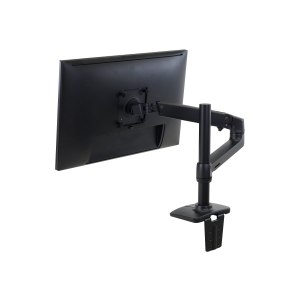 Ergotron - Befestigungskit (Gelenkarm, hohe Säule, 2-teilige Tischklemme) - für Monitor - Aluminium - mattschwarz - Bildschirmgröße: bis zu 86,4 cm (bis zu 34 Zoll) - Tischmontage