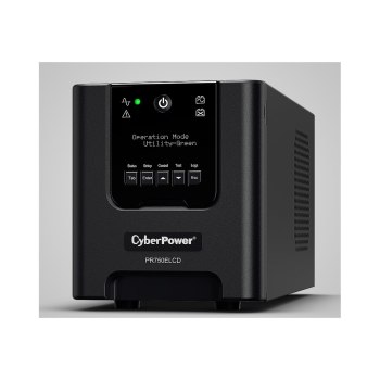 CyberPower Professional Tower Series PR750LCDN - USV - Wechselstrom 230 V - 675 Watt - 750 VA - RS-232, USB - Ausgangsanschlüsse: 6 - Schwarz