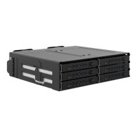 Icy Dock ToughArmor MB118VP-B - Speichergehäuse - 6 x U.2/U.3 NVMe SSD, Mobile Rack für 5,25" Schacht, mit SlimSAS SFF-8654 8i - 2.5" (6.4 cm)