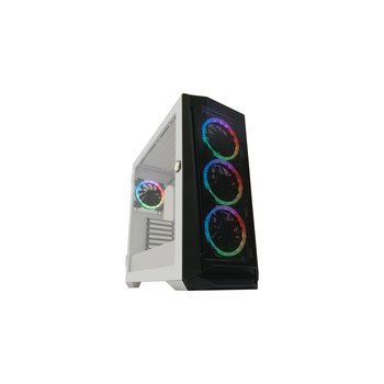 LC-Power Holo-1_X - Midi Tower - PC - Weiß - ATX - micro ATX - Mini-ITX - EATX - Metall - Kunststoff - 16,5 cm