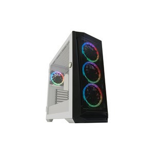 LC-Power Holo-1_X - Midi Tower - PC - White - ATX - micro...