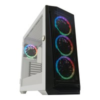 LC-Power Holo-1_X - Midi Tower - PC - Weiß - ATX - micro ATX - Mini-ITX - EATX - Metall - Kunststoff - 16,5 cm