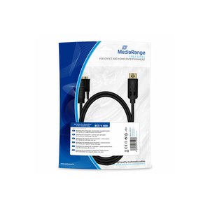 MEDIARANGE DVI to DisplayPort connection cable DVI-D BU...