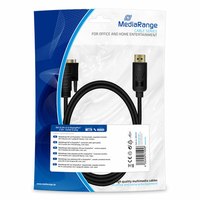 MEDIARANGE DVI auf DisplayPort Anschlusskabel DVI-D BU 2m sw - Digital/Display/Video