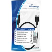 MEDIARANGE MRCS153 - 1 m - USB A - Micro-USB B - USB 3.2 Gen 1 (3.1 Gen 1) - 5 Gbit/s - Nero