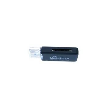 MEDIARANGE MRCS507 - MMC,SD,SDHC,SDXC - Black - 5000 Mbit/s - Plastic - USB 3.2 Gen 1 (3.1 Gen 1) - USB