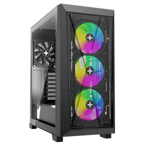 Xilence Performance X Series Xilent X X912.ARGB - Mid tower - ATX - Side panel with window (tempered glass)