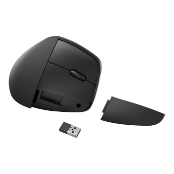 HP 925 - Mouse verticale - ergonomico - 6 pulsanti - senza fili - Bluetooth 5.3, 2.4 GHz - ricevitore wireless (USB)