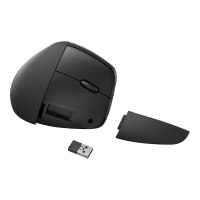 HP 925 - Vertikale Maus - ergonomisch - 6 Tasten - kabellos - 2.4 GHz, Bluetooth 5.3 - kabelloser Empfänger (USB)