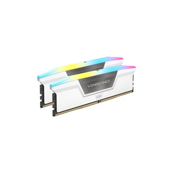 CORSAIR Vengeance RGB - DDR5 - Kit - 32 GB: 2 x 16 GB - DIMM 288-PIN - 6400 MHz / PC5-51200 - CL32 - 1.4 V - ungepuffert - weiß