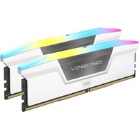 CORSAIR Vengeance RGB - DDR5 - Kit - 32 GB: 2 x 16 GB - DIMM 288-PIN - 6400 MHz / PC5-51200 - CL32 - 1.4 V - ungepuffert - weiß