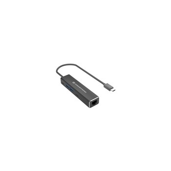 Conceptronic ABBY13B Adattatore Gigabit Ethernet USB 3.2 Gen 1 con hub USB - GbE - USB-A x 2 - USB-C x 2 - Cablato - USB 3.2 Gen 1 (3.1 Gen 1) Type-C - 10,100,1000 Mbit/s - IEEE 802.1Q - IEEE 802.1p - IEEE 802.3 - IEEE 802.3ab - IEEE 802.3az - IEEE 802