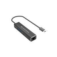 Conceptronic Adapter USB-C ->RJ45 Gigabit,2xUSB-C 2xUSB-A sw