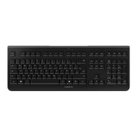 CHERRY KW 3000 - Tastatur - kabellos - 2.4 GHz - QWERTY - Spanisch - Schwarz