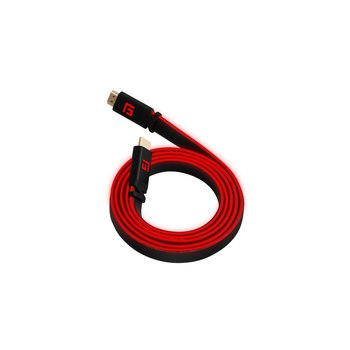 Floating Grip HDMI Kabel High Speed 8K/60Hz LED 1.5m rot - Kabel - Digital/Display/Video