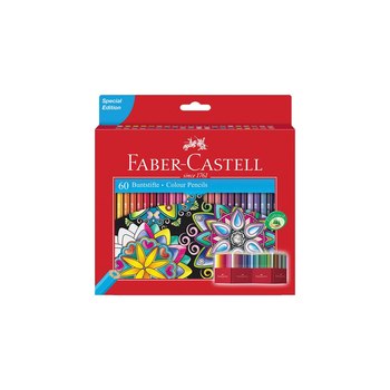 Faber-Castell 111260. Menge pro Packung: 60 Stück(e), Schreibfarben: Mehrfarben, Empfohlenes Geschlecht: Junge/Mädchen. Länge (mm): 2,5 cm, Breite: 219 mm, Höhe: 217 mm. Verpackungsart: Box