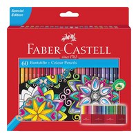 Faber-Castell 111260. Quantità per confezione: 60 pezzo(i), Colori di scrittura: Multicolore, Genere consigliato: Ragazzo/Ragazza. Lunghezza (mm): 2,5 cm, Larghezza: 219 mm, Altezza: 217 mm. Tipo di imballo: Scatola