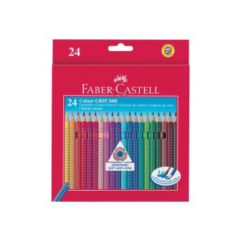 Faber-Castell GRIP 2001 - Farbstift - gemischte Farben (Packung mit 24)