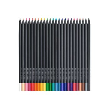 Faber-Castell Black Edition - matita colorata - colori brillanti selezionati (confezione da 24)