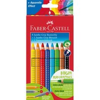 Faber-Castell Farbstifte Jumbo Grip 8er Kartonetui 1 Jumbo Bleistift 1 Namensfeldstift. Menge pro Packung: 10 Stück(e), Schreibfarben: Mehrfarbig, Empfohlenes Geschlecht: Junge/Mädchen. Verpackungsart: Box