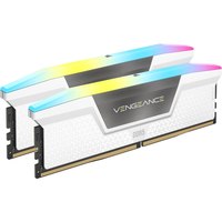 CORSAIR Vengeance RGB - DDR5 - Kit - 32 GB: 2 x 16 GB - DIMM 288-PIN - 6000 MHz / PC5-48000 - CL36 - 1.25 V - ungepuffert - on-die ECC - weiß