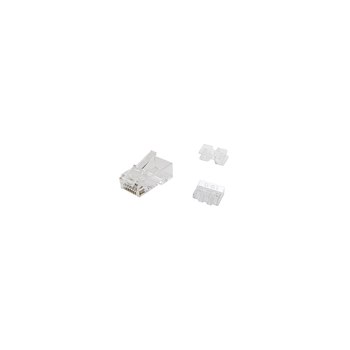 Equip Cat.6A RJ45 Stecker, 100 Stück pro Packung. Stecker: RJ-45, Produktfarbe: Transparent, Steckerverbindergeschlecht: Männlich. Gewicht: 1,6 g, Breite: 22,4 mm, Tiefe: 11,7 mm. Menge pro Packung: 100 Stück(e). Verpackungsbreite: 275 mm, Verpackungstief