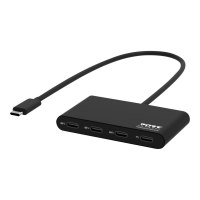 PORT Connect - Hub - 3 x USB-C + 1 x USB-C (Spannungsversorgung) - Desktop