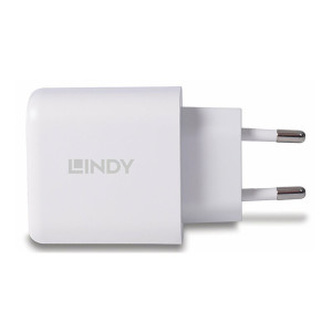 Lindy Netzteil - 30 Watt - 3 A - PD 3.0 - 2 Ausgabeanschlussstellen (4-polig USB Typ A / 24-polig USB-C)