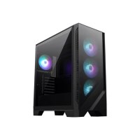 MSI MAG FORGE 320R AIRFLOW - Mid tower - ATX - Seitenteil mit Fenster (gehärtetes Glas) - keine Spannungsversorgung (ATX) - USB/Audio