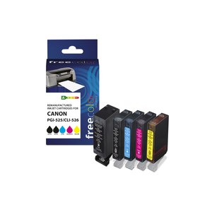 freecolor Patrone Canon PGI-525XL black+ CLI-526XL...