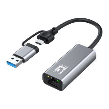 LevelOne Netzwerkadapter - USB-C 3.2 Gen 1 / USB-A 3.2 Gen 1