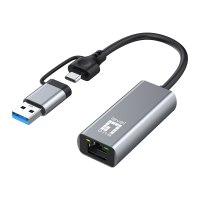 LevelOne Netzwerkadapter - USB-C 3.2 Gen 1 / USB-A 3.2 Gen 1