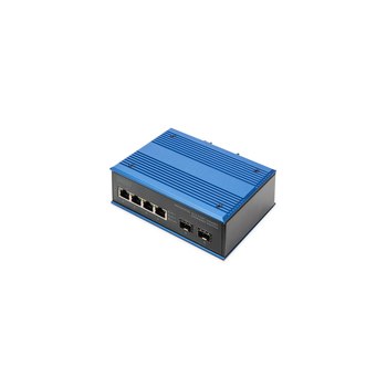 DIGITUS Industrieller 4+2 -Port Gigabit  Ethernet Switch